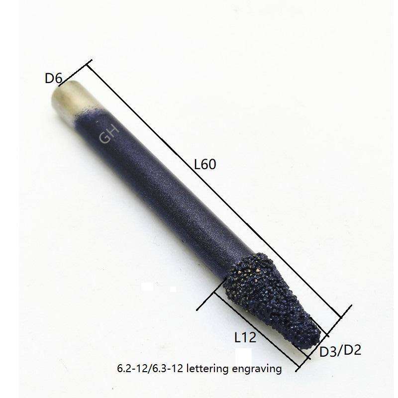 Multilayer sintered brazed diamond relief engraving tool for stone granite 5