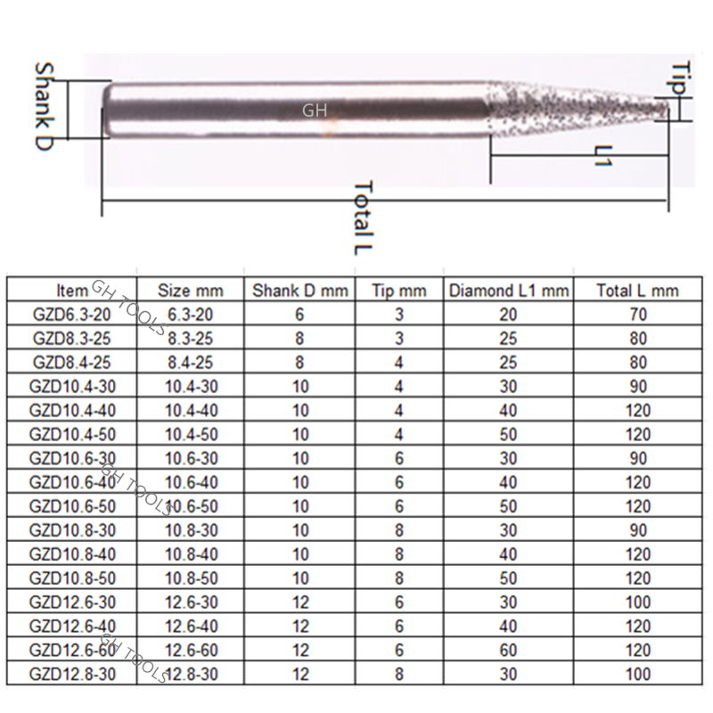 Stone router tools Sintered diamond engraving bits 3