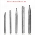 Stone router tools Sintered diamond engraving bits 4