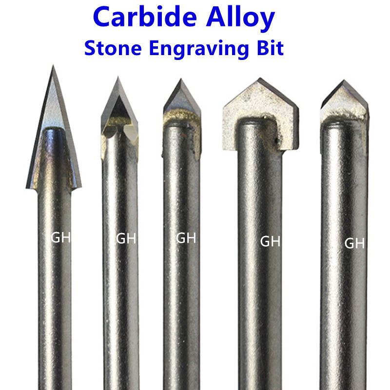 CNC Carbide carving router bits Stone engraving bit for granite marble