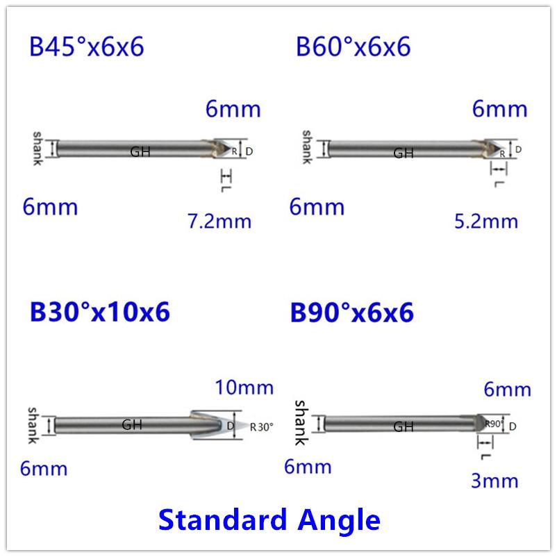 CNC Carbide carving router bits Stone engraving bit for granite marble 7