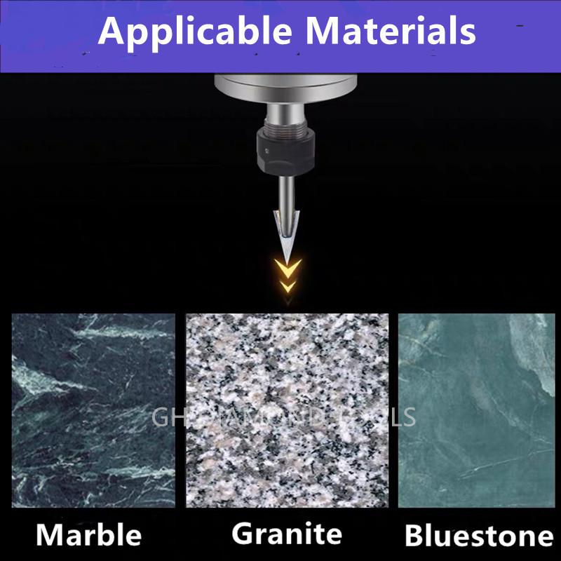CNC Carbide carving router bits Stone engraving bit for granite marble 9