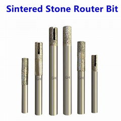 CNC Stone milling bottom bit Slotted diamond engraving tool for granite marble  