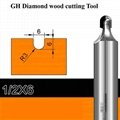 Diamond woodworking tools cove box bit PCD Round Nose router bits for wood  2