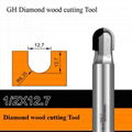 Diamond woodworking tools cove box bit PCD Round Nose router bits for wood  4