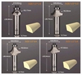 PCD chamfering cutter Diamond chamfer Round router bits for wood 3