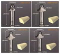 PCD chamfering cutter Diamond chamfer Round router bits for wood