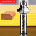 PCD chamfering cutter Diamond chamfer Round router bits for wood 5