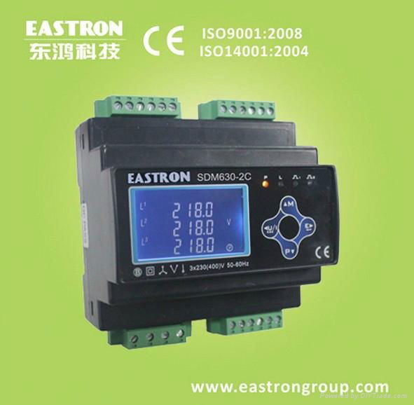 multi user three phase energy meter with RS485 and Pulse output SDM630-2C
