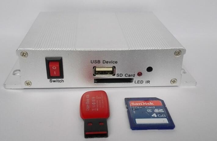 Touch key HD video serial port RS485 to control  player 4