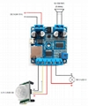 Human body sensing voice prompt module  MP3 playback module 15W  power amplifier 