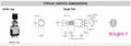 供應日本原裝 NKK EB-2011按鈕開關常開，常閉型 復位開關 4