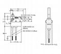 OMRON-D2HW-C233M Waterproof Microswitch Bending Rod Lower Outgoing Line 4