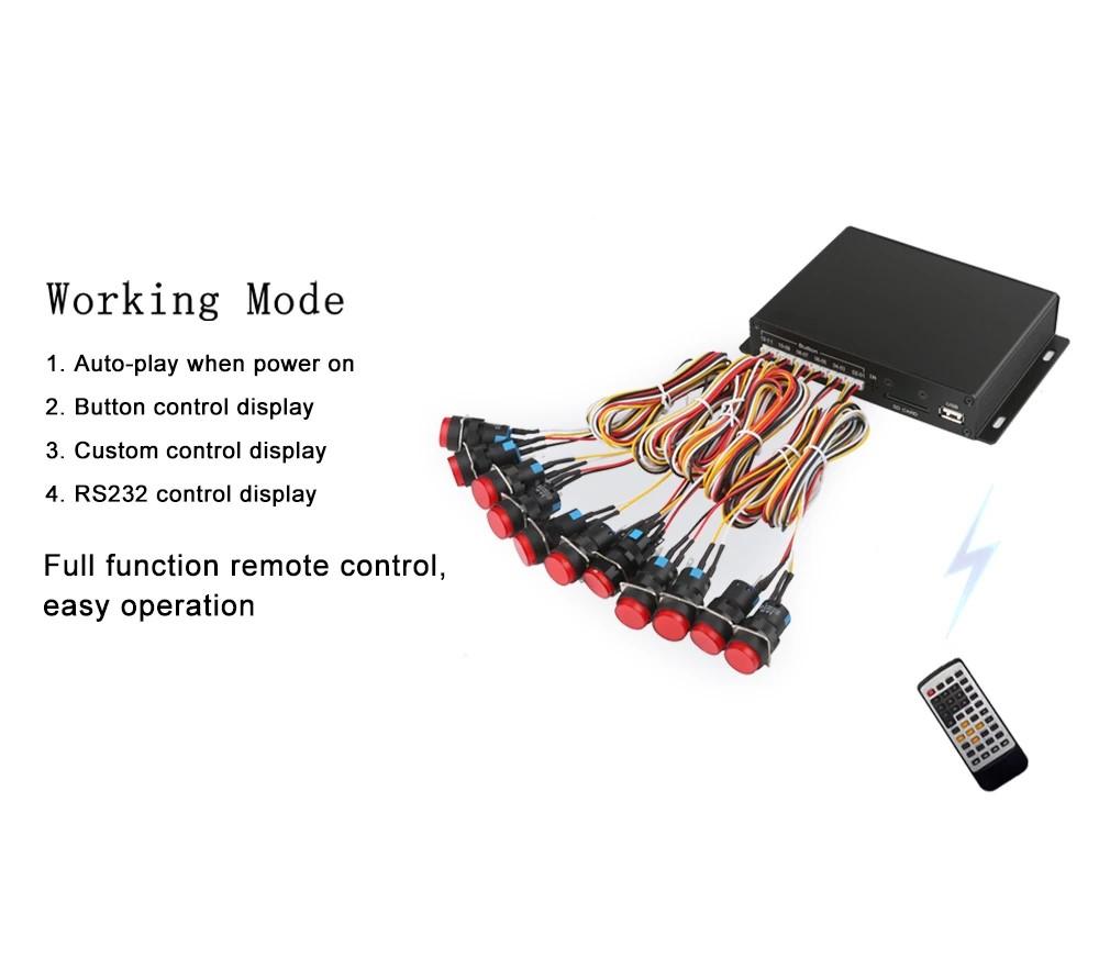 Central control Program video player RS232 port #video