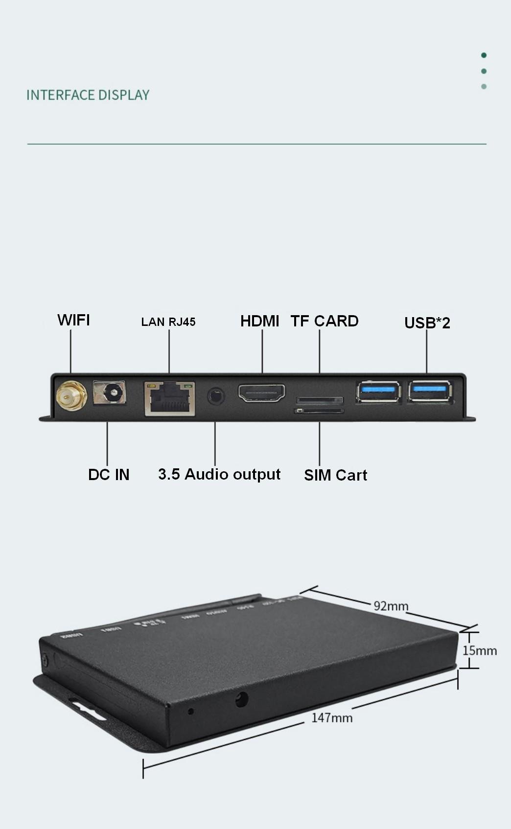 4K information release video player box 5