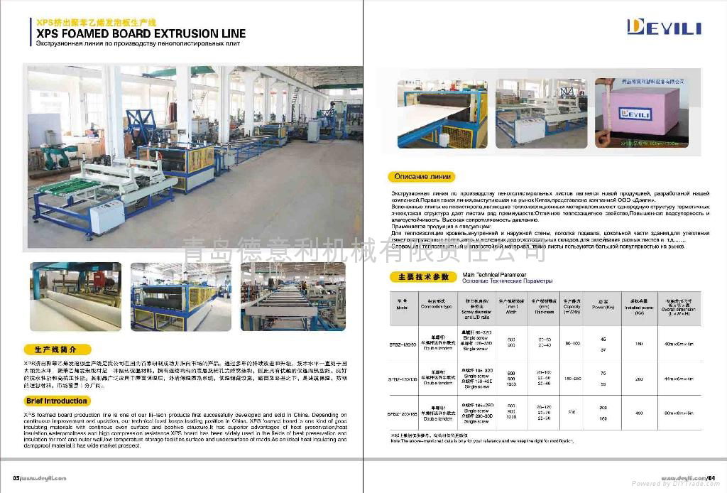 XPS Foamed Board Production Line 200/165 Model