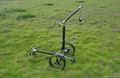 carbon remote golf trolley with tubular li-battery 1