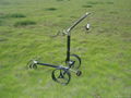 carbon remote golf trolley with tubular li-battery