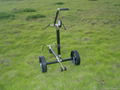 carbon remote golf trolley with tubular li-battery