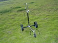 carbon remote golf trolley with tubular li-battery 4