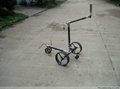 Electric carbon golf trolley with built-in controller