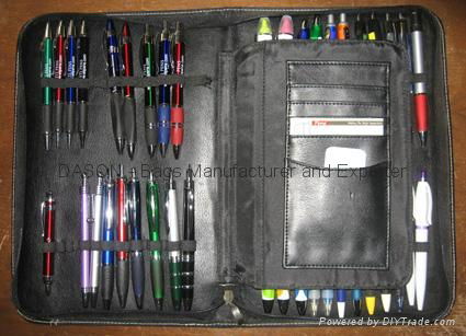 Leather Zipper Pen Case 2