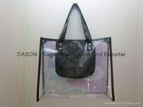 Printed Clear PVC Tote Bag 4