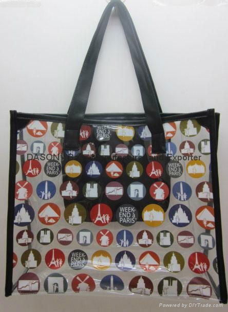 Printed Clear PVC Tote Bag 3