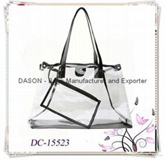 Clear PVC Tote Bag With Small Zip Bag