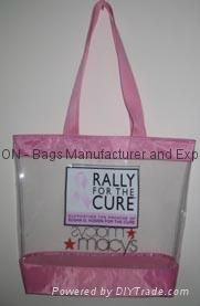 Clear Vinyl Tote Shopping Bag 3