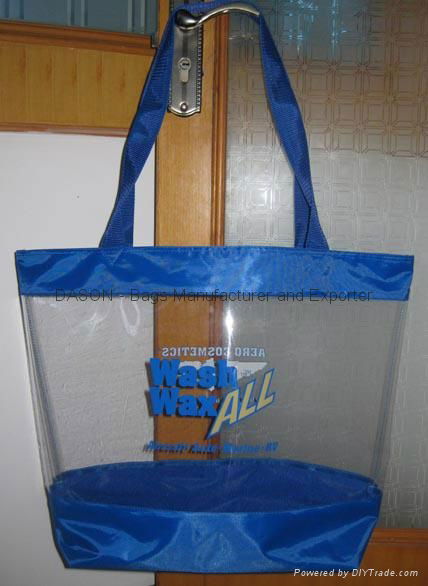 Clear Vinyl Tote Shopping Bag 2