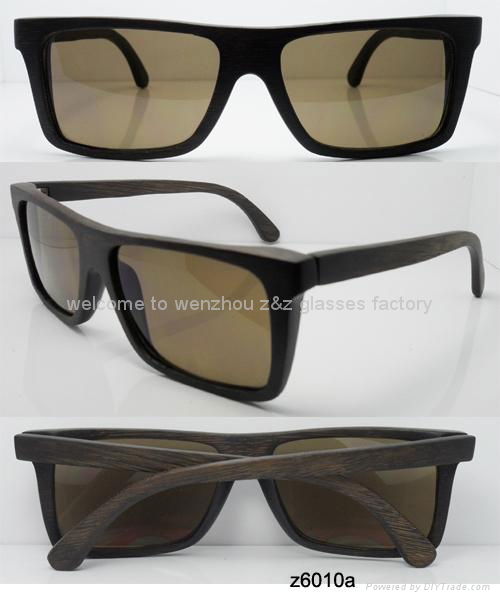 bamboo sunglasses  nature color  polarized lens 2