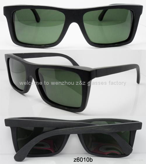 bamboo sunglasses  nature color  polarized lens 3