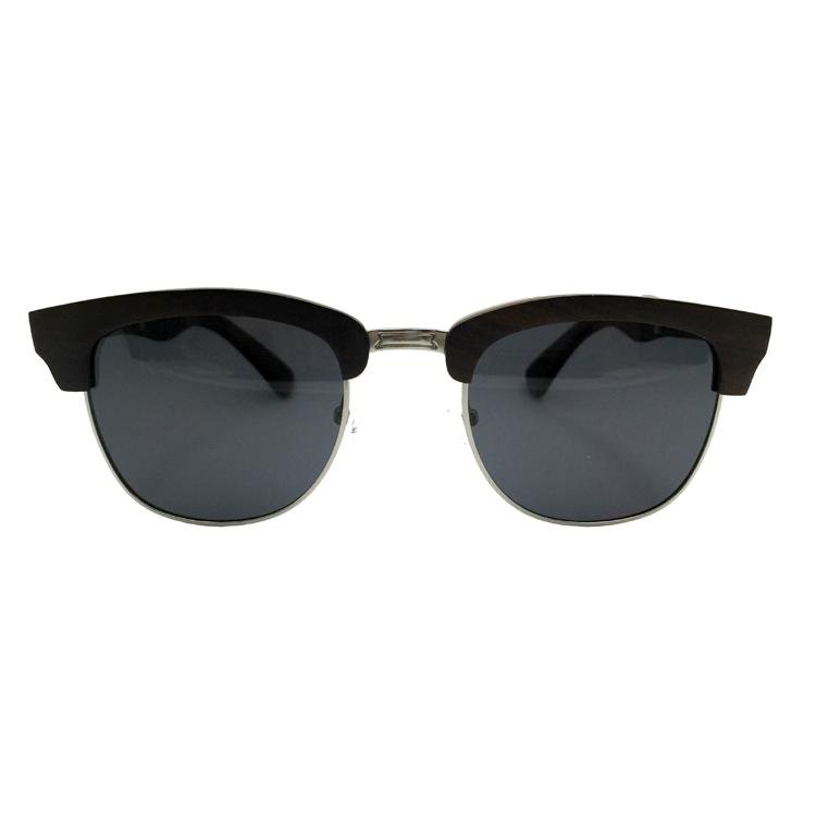  fashion metal with wooden sunglasses folding design 2