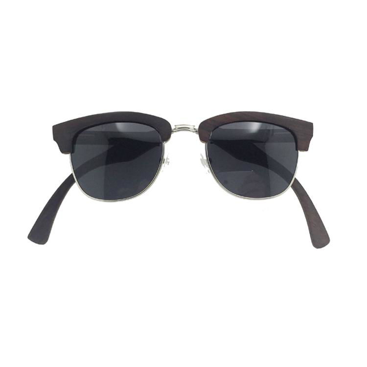  fashion metal with wooden sunglasses folding design 3