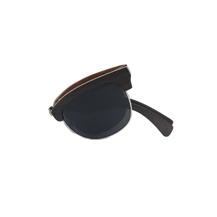  fashion metal with wooden sunglasses folding design 4