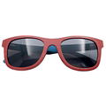 skateboard wooden sunglasses polarized blue and red color 2