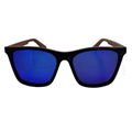 new fashion skateboard wood sunglasses polarized with blue coating 2
