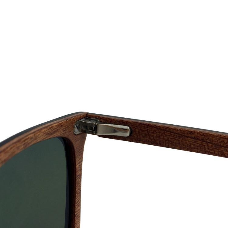 new fashion skateboard wood sunglasses polarized with blue coating 5
