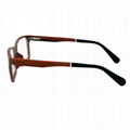  wood with aluminum eye glasses frame for men  3