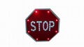 Solar traffic sign schoolbus stop sign road safety marker 4