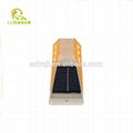 Trapezoid solar powered delineator road guardrail stud reflector 3