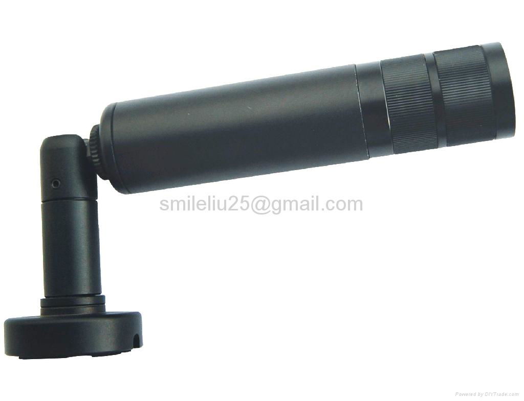 Mini weatherproof bullet camera with varifocal lens