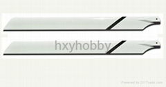 425mm carbon blades for r/c helicopter