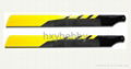 425mm carbon blades for r/c helicopter