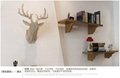麋鹿头壁挂原木动物头墙饰壁饰田园欧式创意家居装饰品