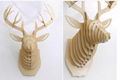 创意飞天独角兽装饰自然原木色简约北欧风格积木拼装组装动物壁饰 5