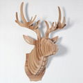 Natural style wood Flying Unicorn wall decoration