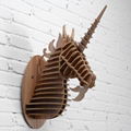 Natural style wood Flying Unicorn wall decoration