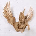 Natural style wood Flying Unicorn wall decoration